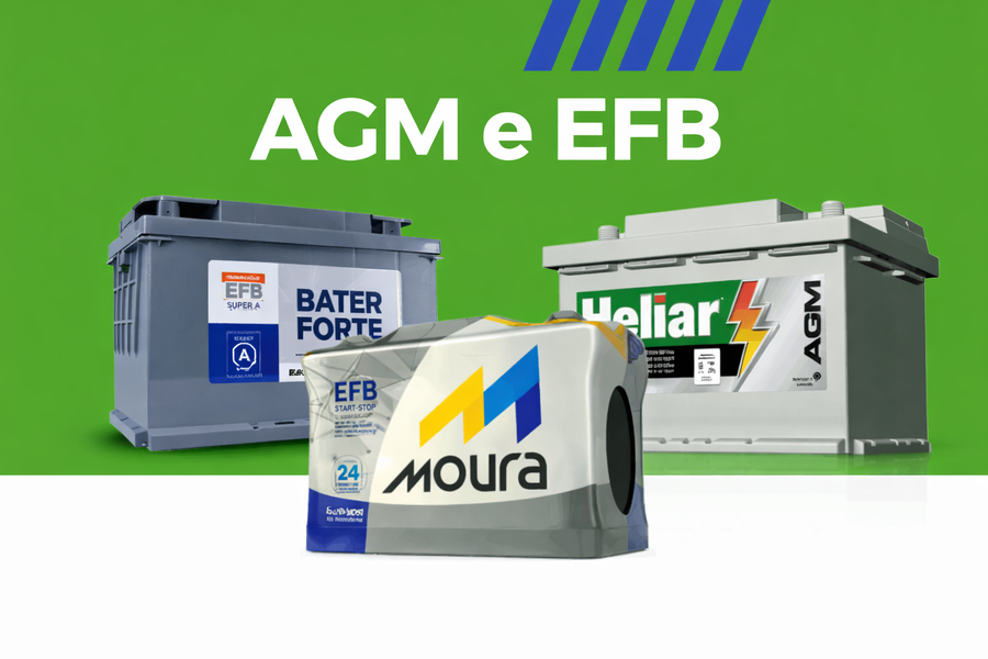 Bateria AGM e EFB